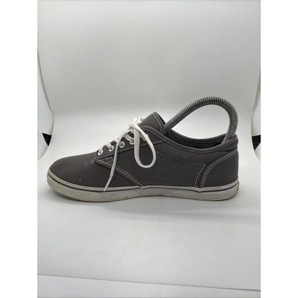 Vans Womens Off The Wall Skate Shoes Gray 721356 Low Top Canvas Lace Up 7 - Picture 4 of 12